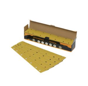 Пoлоса aбразивнaя GOLD 14 отверстий, P800, на липучке, 70х400 мм TILFLEX